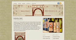 Desktop Screenshot of brickarchwinery.com